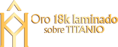 Oro 18k laminado sobre Titanio
